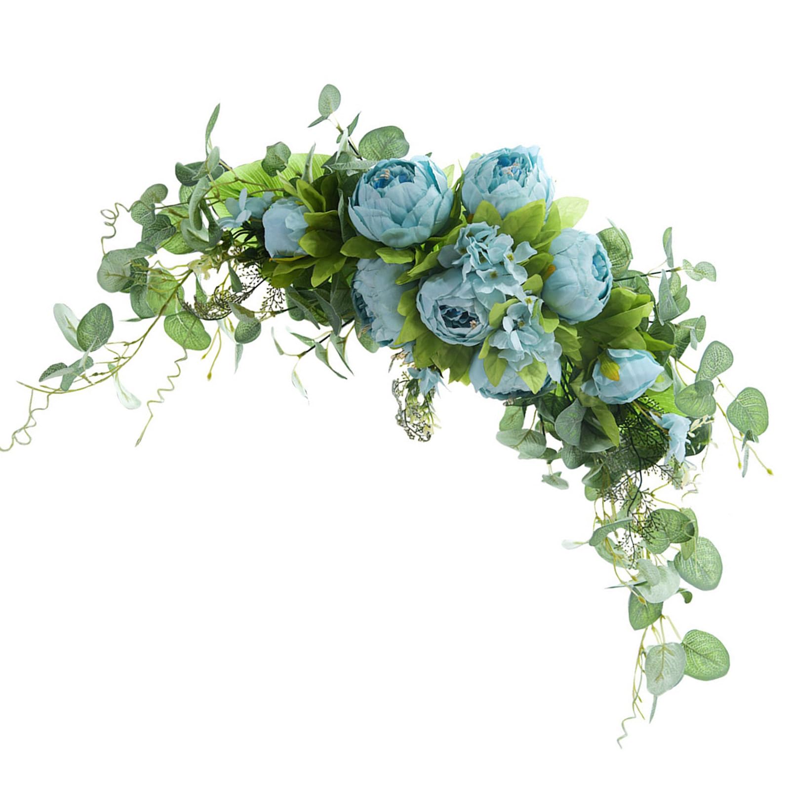 Mllepjdh Realistic Artificial Flower Swag Wedding Ceremony Sign Flower for Wedding Reception Backdrops Arrangements Realistic