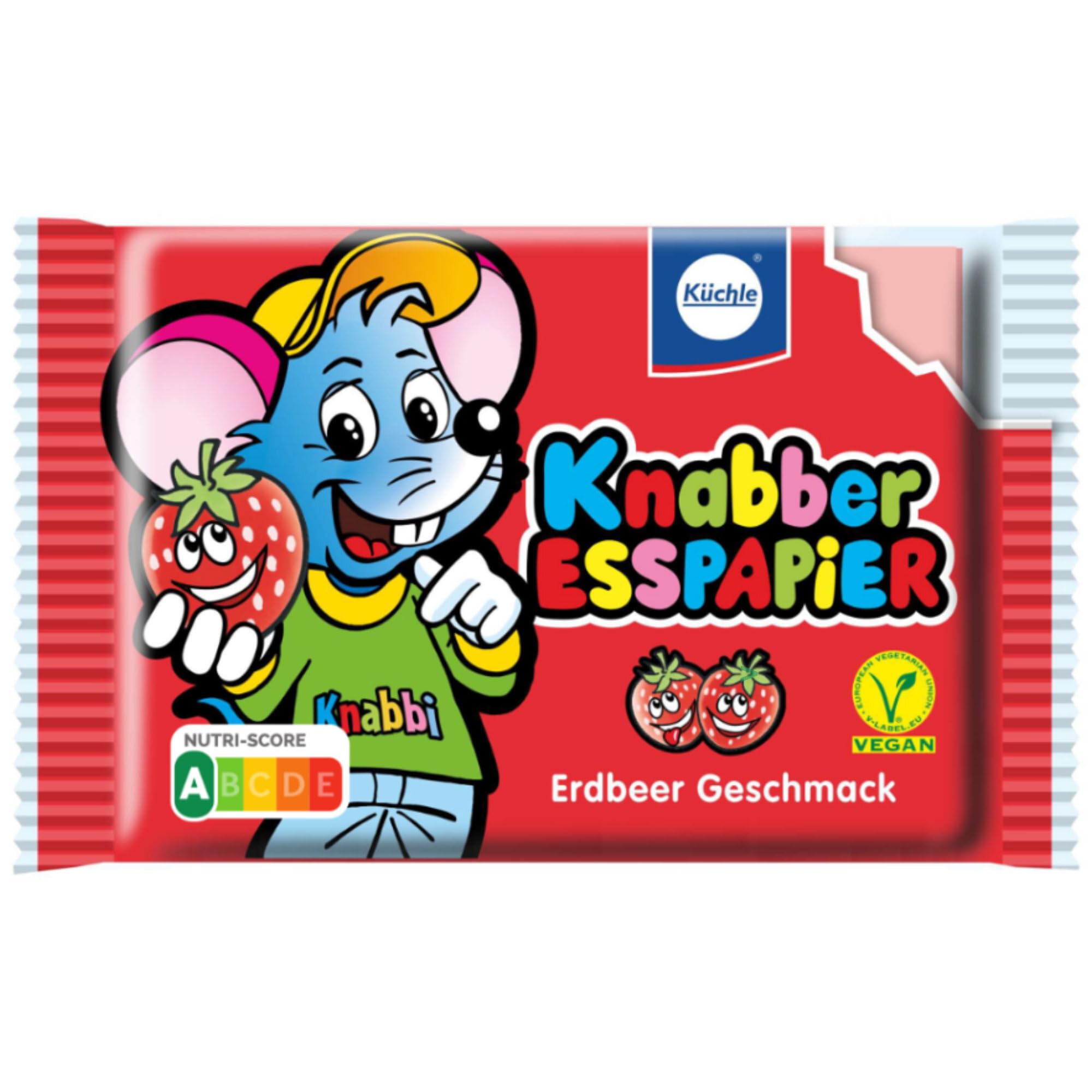 Küchle Knabber Esspapier 4-farbig verschiedene Geschmäcker 2x VPE (2x625g Packung) + usy Block