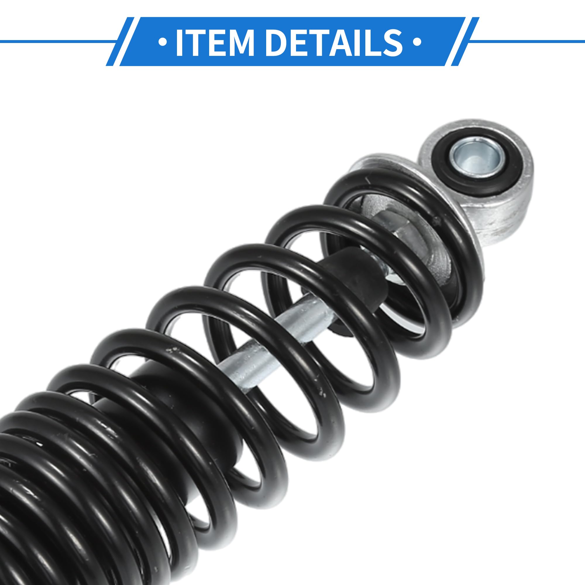 1 Coppia Ammortizzatori Posteriori per Moto, Ammortizzatori Posteriori ad Aria da 280mm Universali per Moto in Acciaio Resistente Nero Destro Sinistro