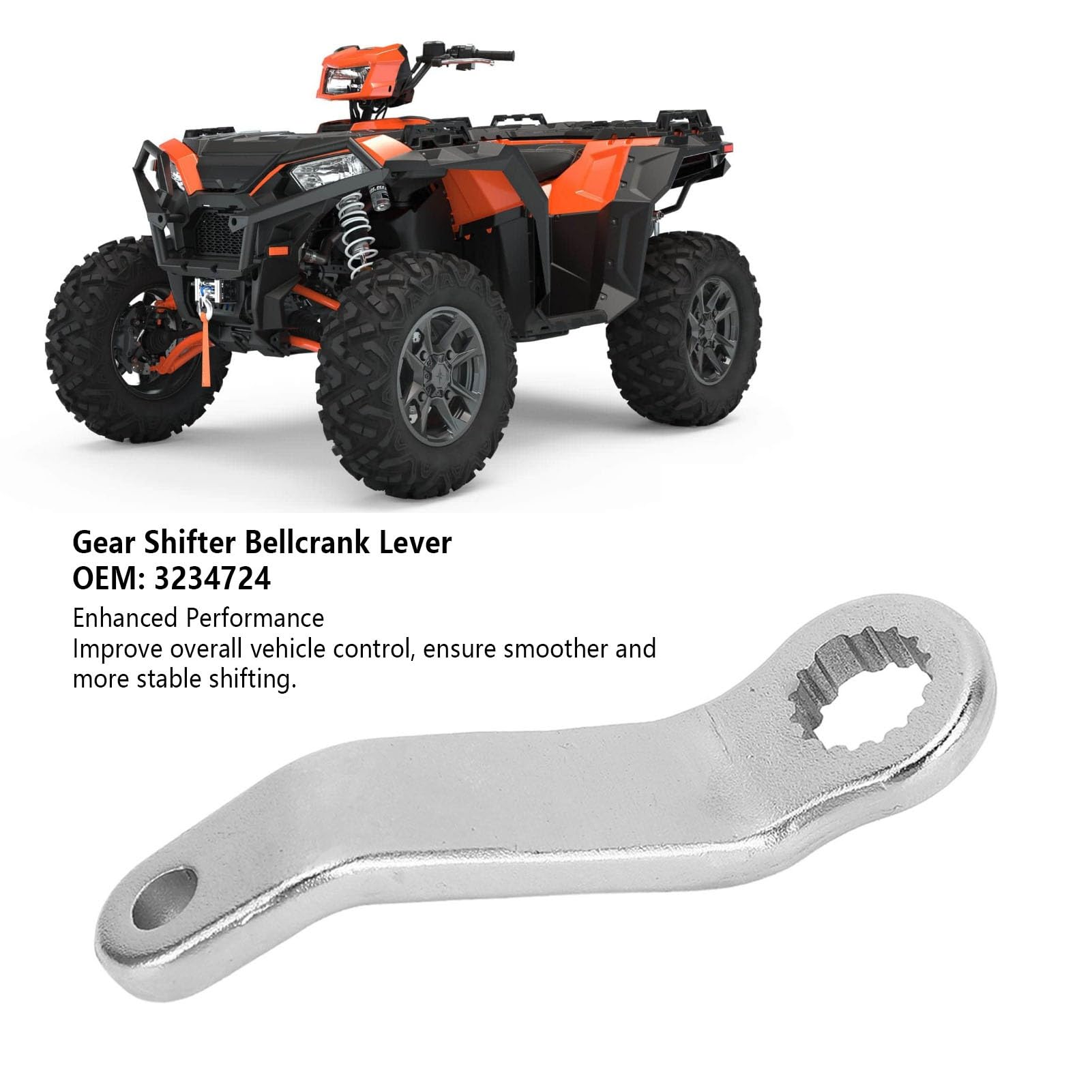 Levier De Vitesse En Acier Jiawu - Compatible Scrambler 850/1000, Sportsman 550/1000 - Référence 3234724 - 3