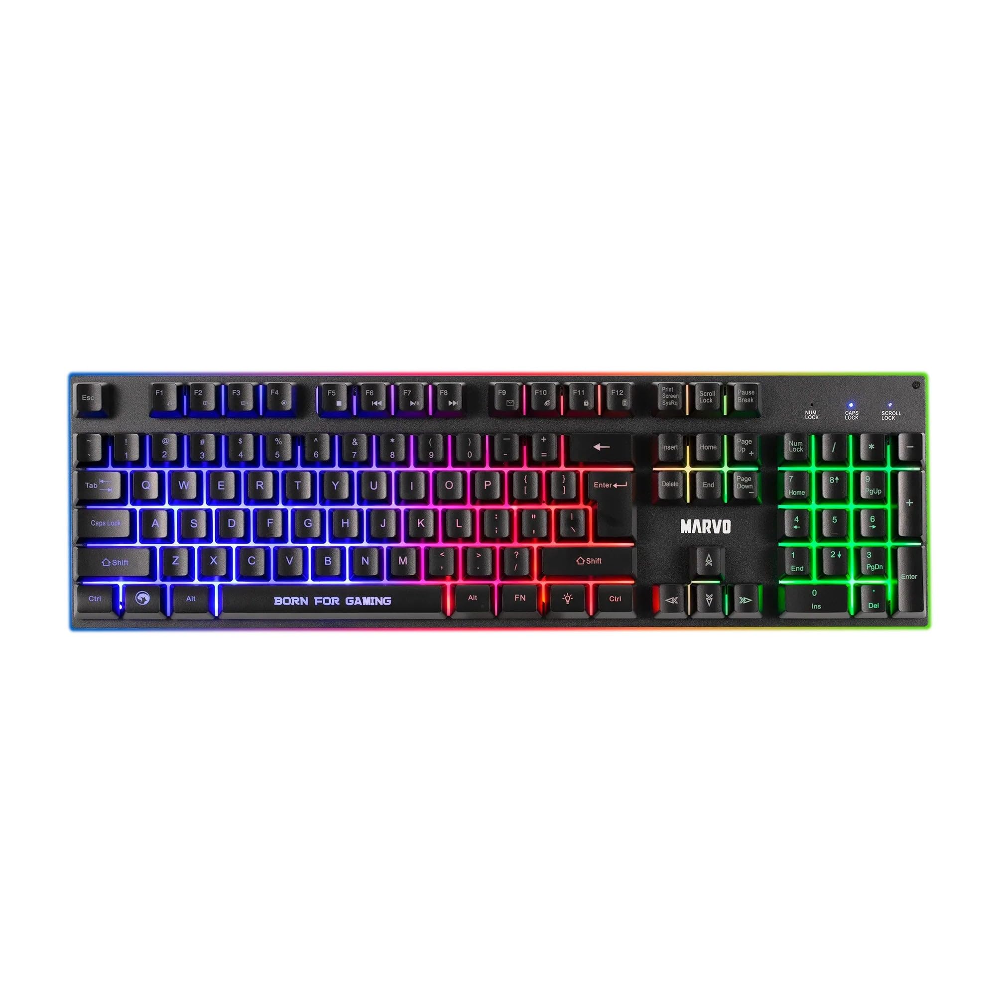 Marvo CM416 Loot 40 Combo Gaming 4in1 – Tastiera USB, Mouse Ottico, Headset RGB e Mousepad