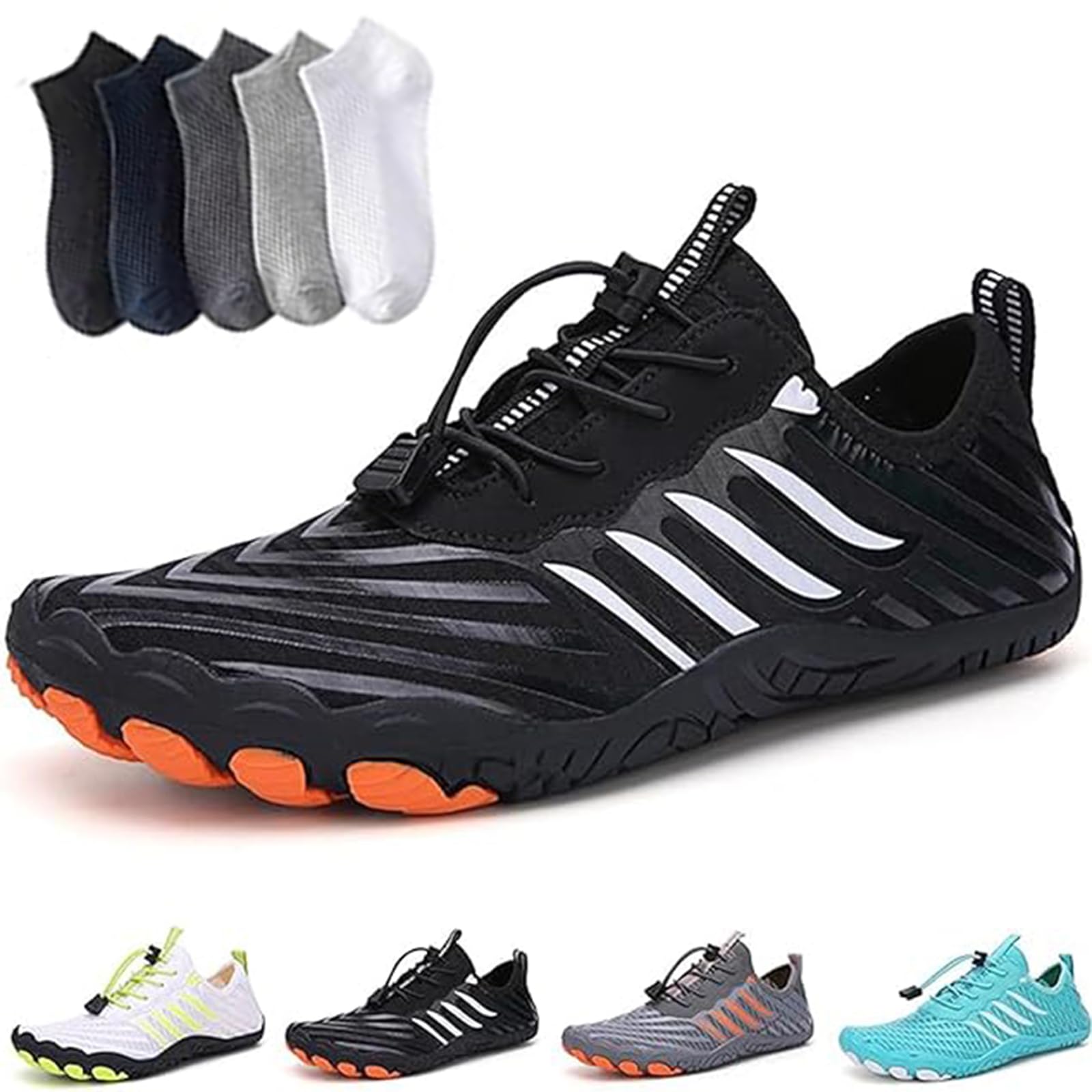 Hiking Womens Men, Pro Barefoot Shoes with Wide Toe Box, Healthy and Non-Slip Breathable Barefoot Shoes — view 2