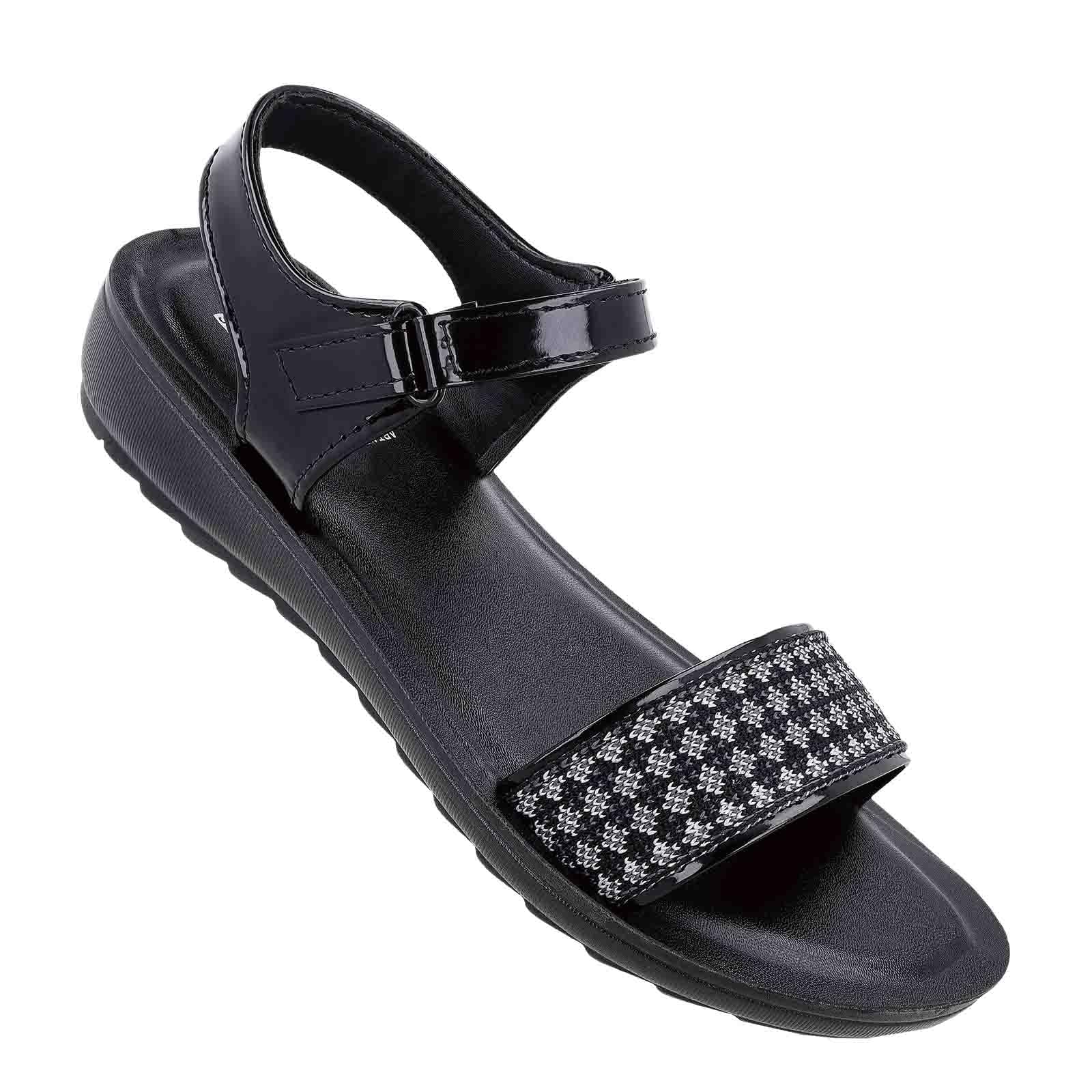 WALKAROO WL7871 Womens Fashion Sandals for Casual Wear - Black (B0CY2PDJ2G) Amazon Price History, Amazon Price Tracker
