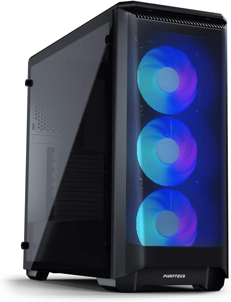 Phanteks Eclipse P400 Air Mid Tower Computer Case/Gaming Cabinet - Digital Black | Support ATX, Micro ATX, Mini ITX, E-ATX - PH-EC400ATG_DBK01