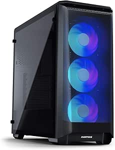 Phanteks Eclipse P400A Digital ATX Mid-tower(PH-EC400ATG_DBK01), Mesh Front Panel, Tempered Glass, Digital-RGB, Black