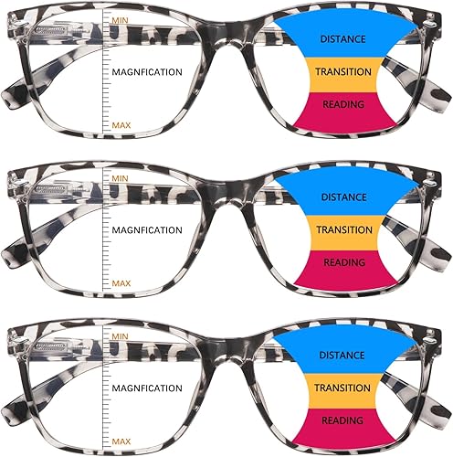 Miniatura 1 de CLASAGA Reading Glasses for Women Men 6 Pack Blue Light Blocking Spring Hinge Eyeglasses Computer Readers