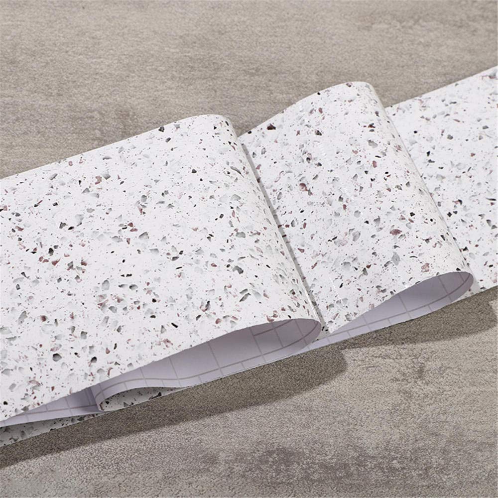 Selbstklebende Wandbordüre - Weiß Gebürstet 5x500 Cm - Einfach Anzubringen