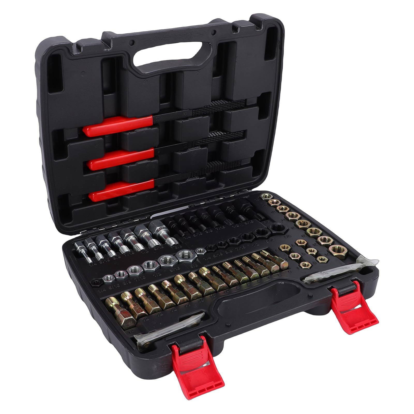 Domary Kit di Riparazione Filettature da 61 Pezzi Set di Cacciafili Portatili per la Produzione Meccanica Automobilistica (61 pezzi)