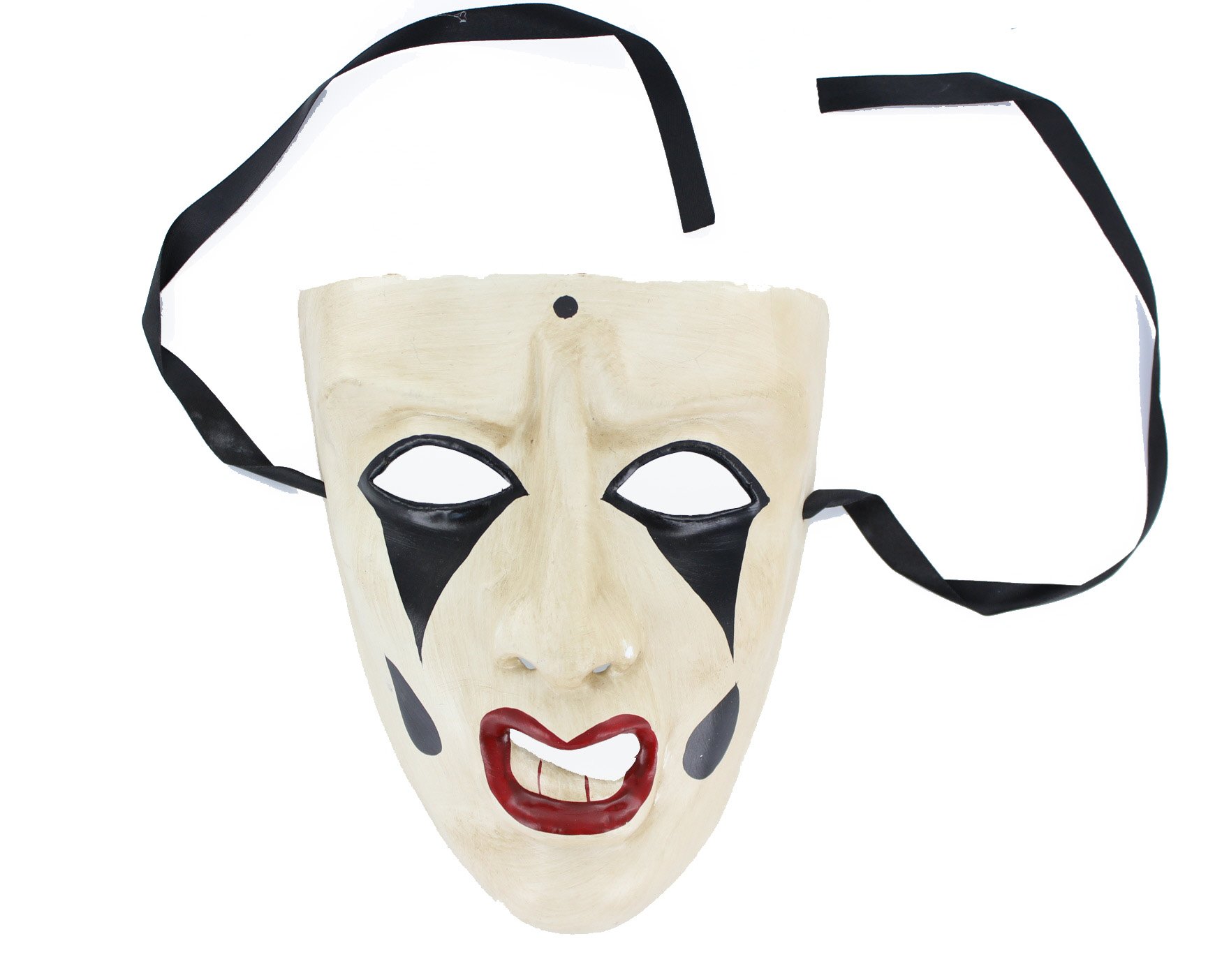 Pitifull Mardi Gras Theater Adult Costume Mask White