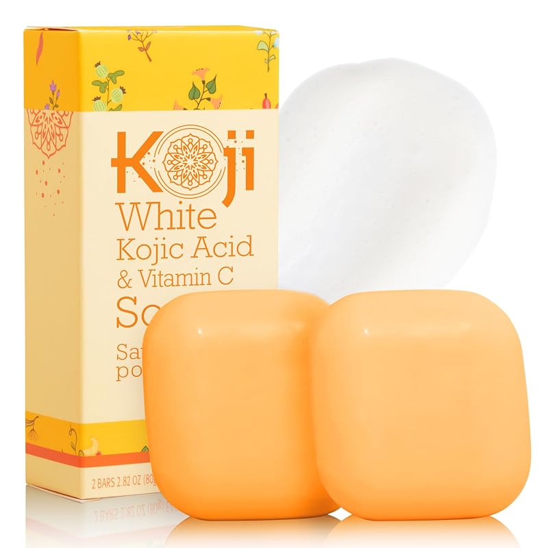 Koji White Barra de sabonete com ácido kójico e vitamina C, 2 unidades