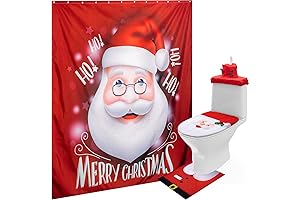 3D Nose Santa Toilet Seat Cover and Bathroom Decor