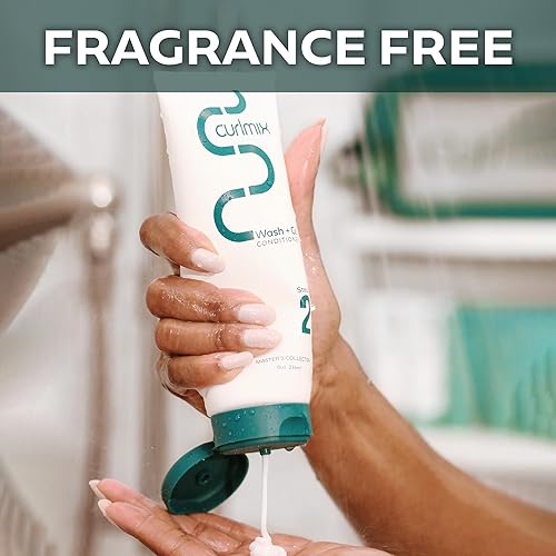 Miniatura 4 de CurlMix Acondicionador para cabello rizado, tamaño de viaje, 3.4 onzas, sin sulfato, sin parabenos, hidratante, mejora de rizos, sin fragancia,