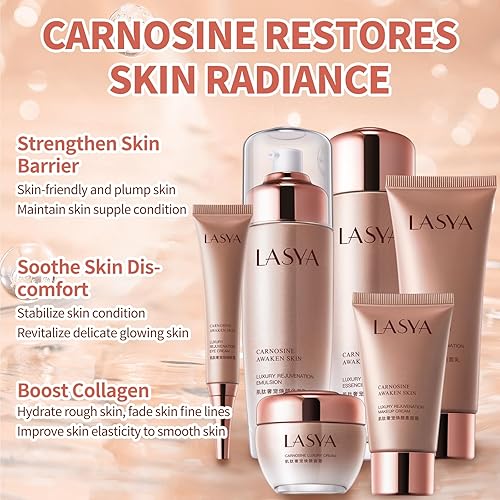 Miniatura 3 de Juego revitalizante para el cuidado de la piel, 6 piezas antienvejecimiento para mujeres, piel reafirmante, poros encogidos, arrugas suaves, juego