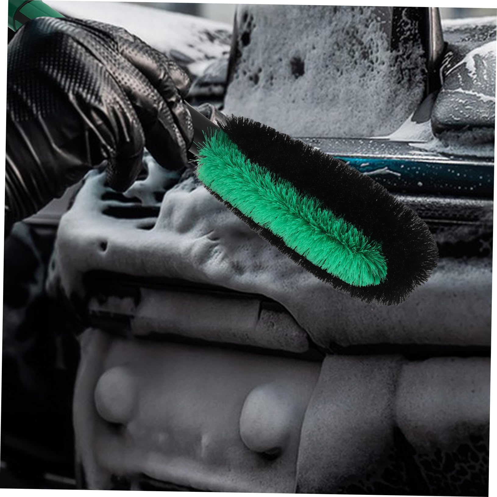 Completo Spazzola per Lavaggio Auto con Testa Scraper e Ergonomico Strumento Pulizia per Veicoli e Camion per Pulizia Rapida Ed
