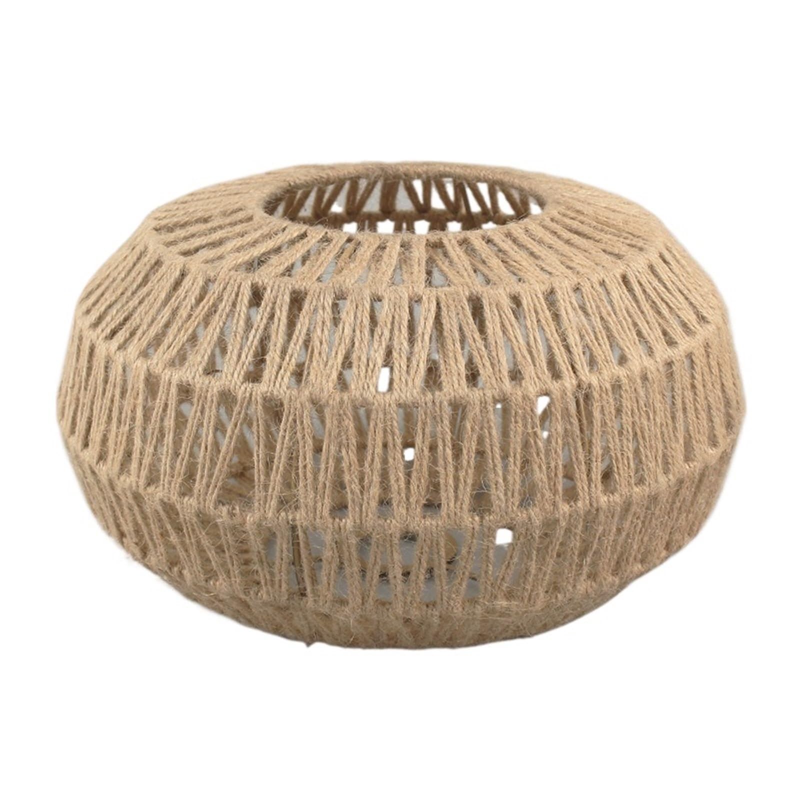 Lopjggyf Style 2 Retro Paper Rope Lampshade Hand-Woven Light Shade Hotel Restaurant Chandelier Decoration For Lamp