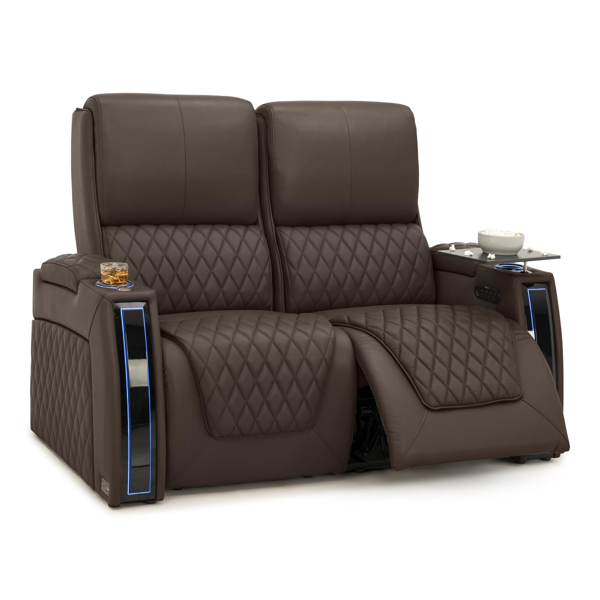 Seatcraft Apex Home Theater Seating Brown Row of 2 Loveseat