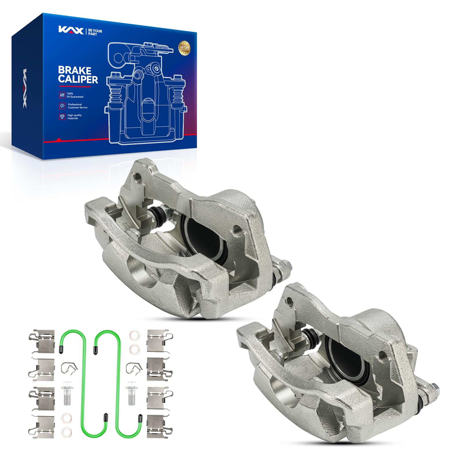 KAX 19P3434+19P3435 Brake Caliper Compatible with Toyota Corolla 2009 2010 2011 2012 2013 2014 2015 2016 2017 2018 2019, Front Disc Brake Caliper