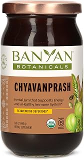 Banyan Botanicals Chyavanprash – Organic Ayurvedic Herbal Jam with Raw Honey, Amla & Ashwagandha – Vitalizing Superfood Immune Support Supplement* – 16.9 oz – Non GMO Sustainably Sourced Gluten Free