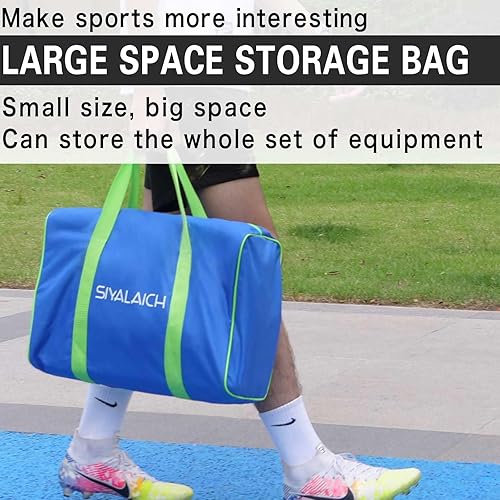 Miniatura 8 de Red de tiro de béisbol y sóftbol, sistema de entrenamiento de práctica portátil con zona de ataque numerada, bolsa de transporte, montaje y