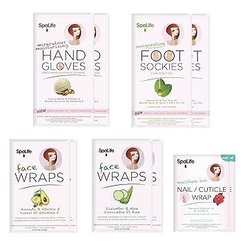 SpaLife Pink Hand, Foot, Nail, & Face 10 Piece Spa Set
