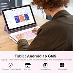Android 15 Tablet, 10 Inch Tablet, 20GB RAM+128GB ROM/2TB Expandable Tablet PC, 2 in 1 Tablets with Keyboard, Mouse, Case, Stylus, Quad-core 2.0GHz CPU HD Screen, 5G WiFi 6 BT 5.0, 8MP Camera Tableta