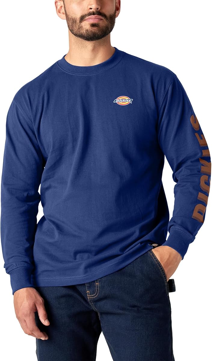 Dickies Mens Long-Sleeve Graphic T-Shirt