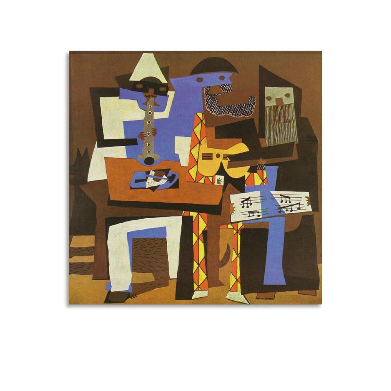 Amazon.co.jp: Pablo Picasso パブロ・ピカソ Three Musicians 芸術 