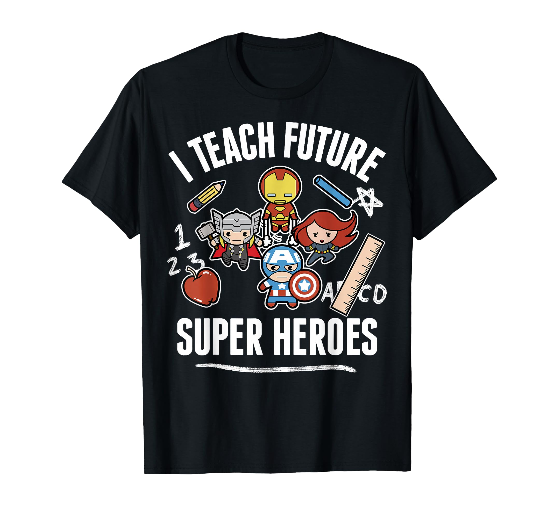 Avengers Classic I Teach Super Heroes Graphic T-Shirt