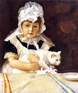 FANBUiHU Famous Wall Art Print Classic Canvas Miss Minna Simpson by Tom Roberts Graffiti Painting for Office Decor 60x90cm