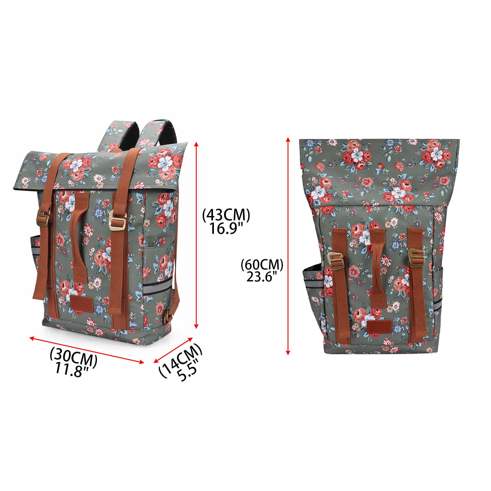 Amazon.co.jp: TOURBON 自転車バッグ リュック バイク リアバッグ