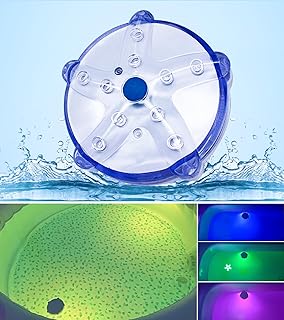 Floating Pool Lights, IP68 Waterproof Led Pool Lights for Inground Pools,Color Changing Hot Tub Lights, Magnetic Bathtub Lights, Starfish Pool Lights That Float,Battery Operated Bath Led Lights -1pc