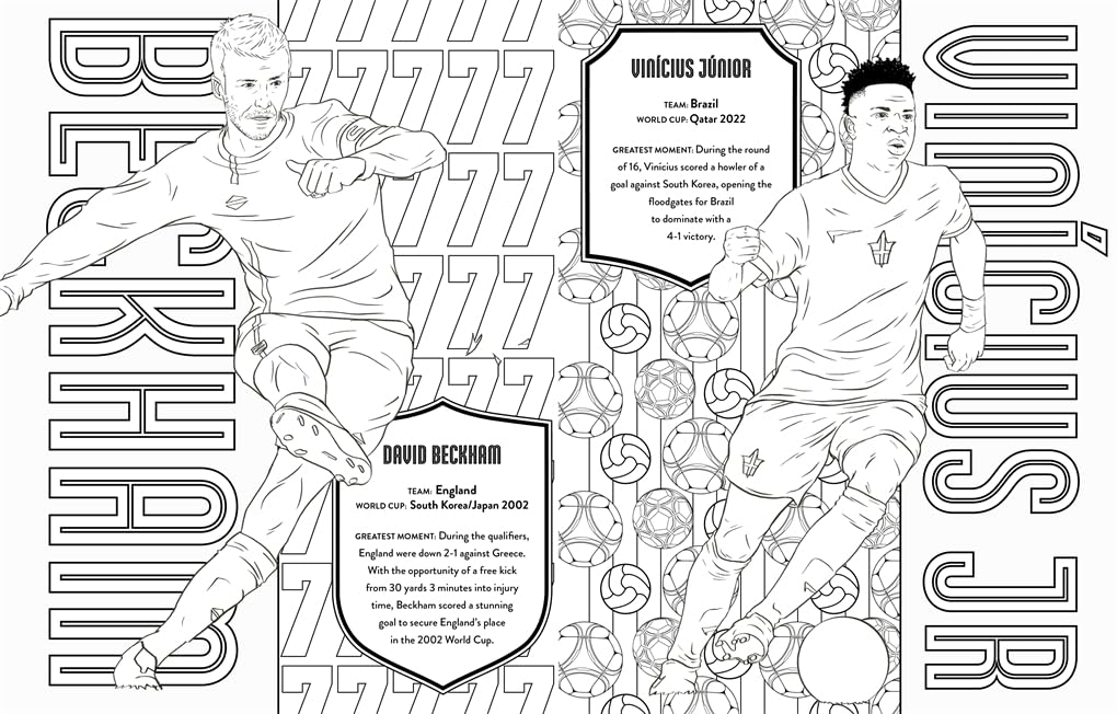 Ultimate Football Heroes Colouring Book: World Cup Greatest Moments: Celebrate the 2026 World Cup with over 50 players to colour