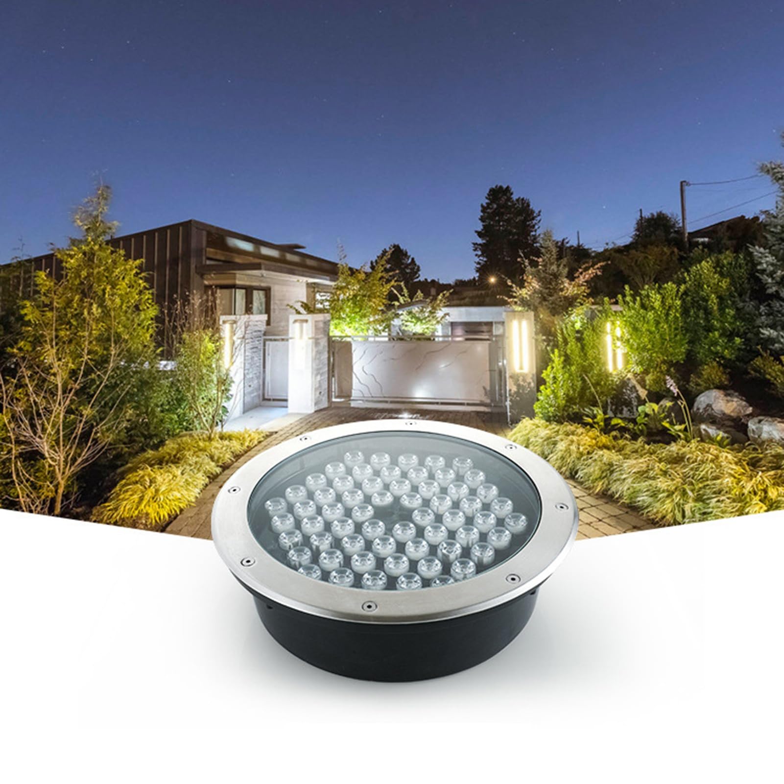 Oświetlenie ogrodowe LED do zabudowy niskiego napięcia AC12/24 V, wodoszczelne oświetlenie zewnętrzne IP66, idealne na taras, ogrodzenie, szlak lub krajobraz.