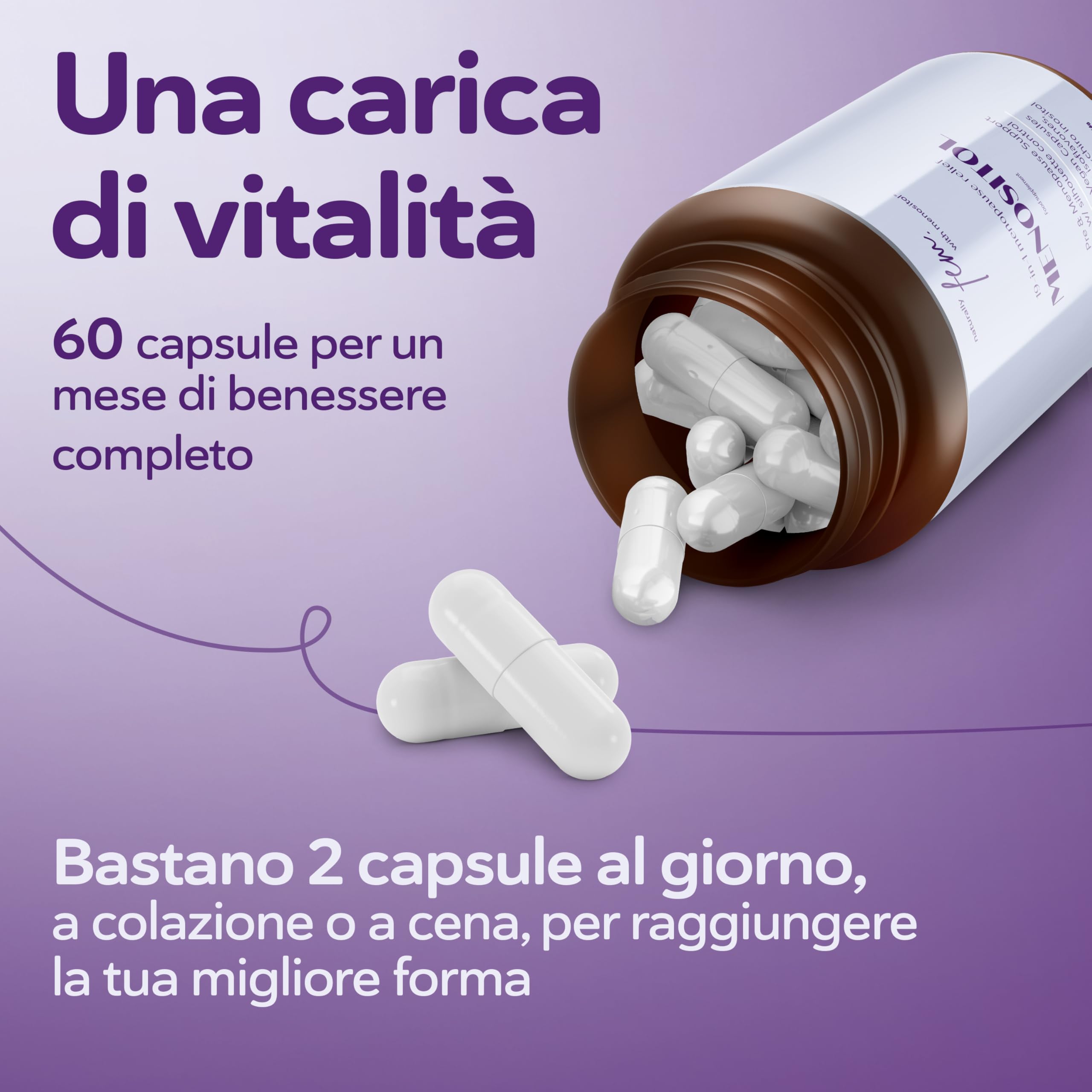 Menopausa Integratore 19-in-1 Menositol | Myo Inositolo e D Chiro Inositolo | Isoflavoni | Controllo Vampate di Calore, Equilibrio Ormonale & Sonno | Naturale per Menopausa