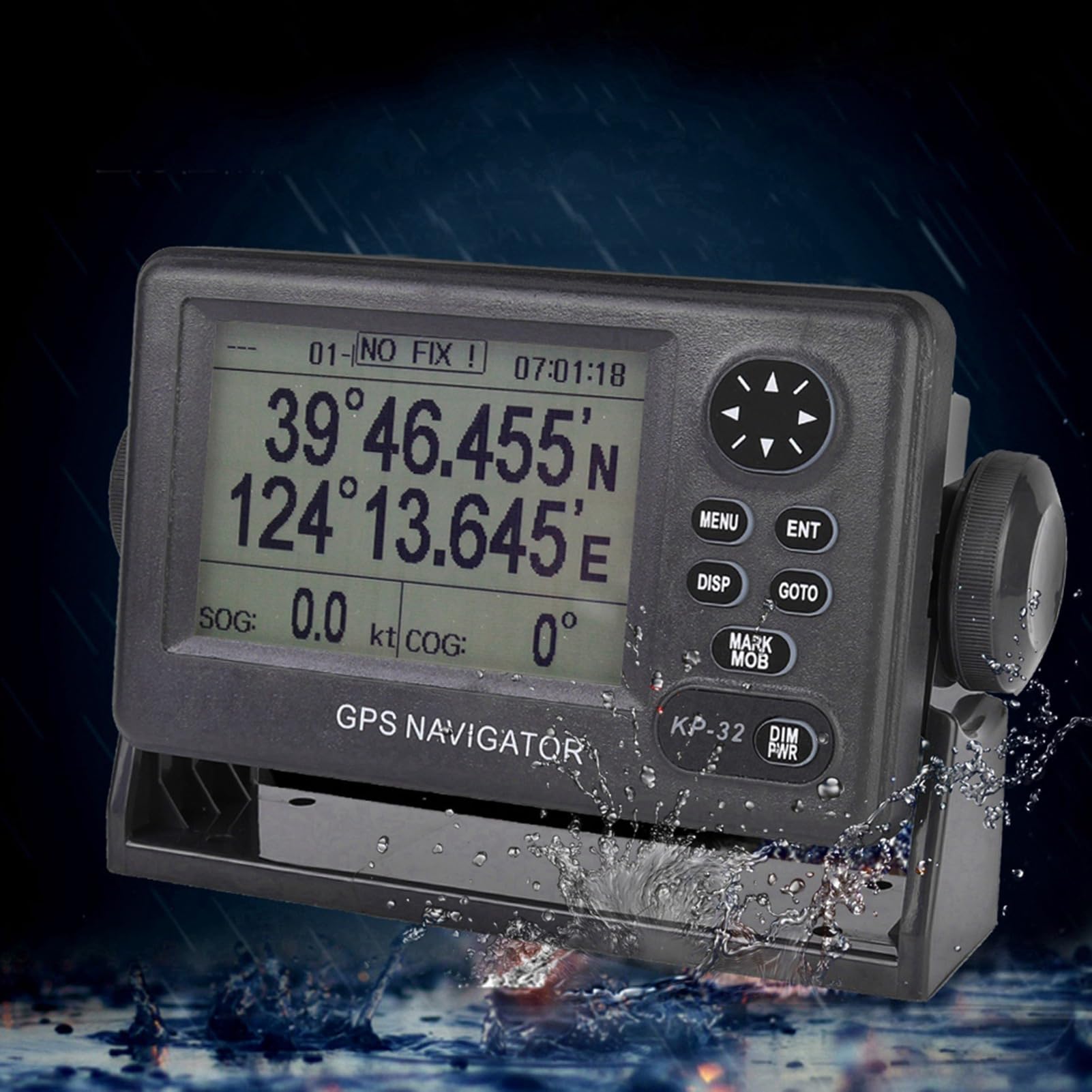 Navigatore Marino Gps/Sbas, Localizzatore di Navigazione LCD da 4,5 Pollici, Modalità di Visualizzazione Multiple, Può Memorizzare 2500 Waypoint, Progettato per Navi, Pescherecci e Yacht da Diporto