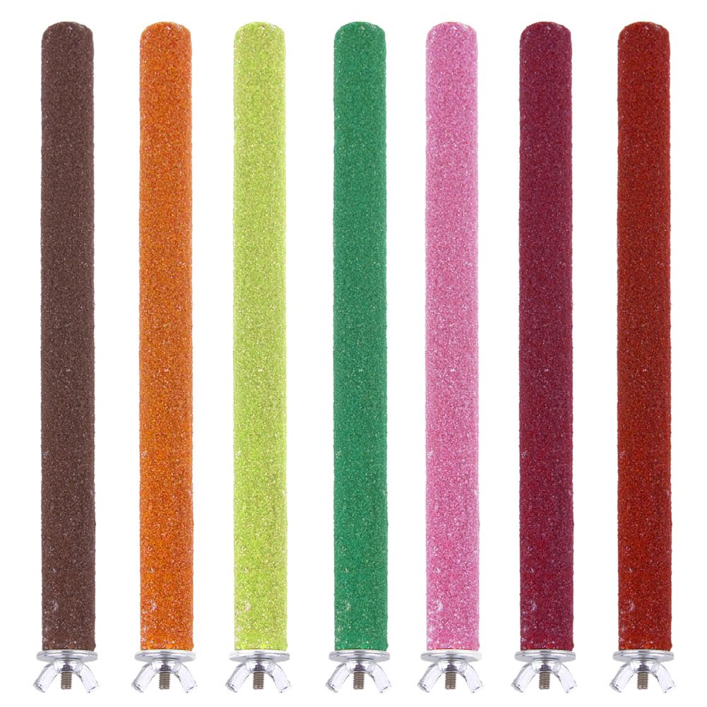 ELMAIN Lot de 7 jouets à mâcher pour perroquet - 1,5 x 20 cm