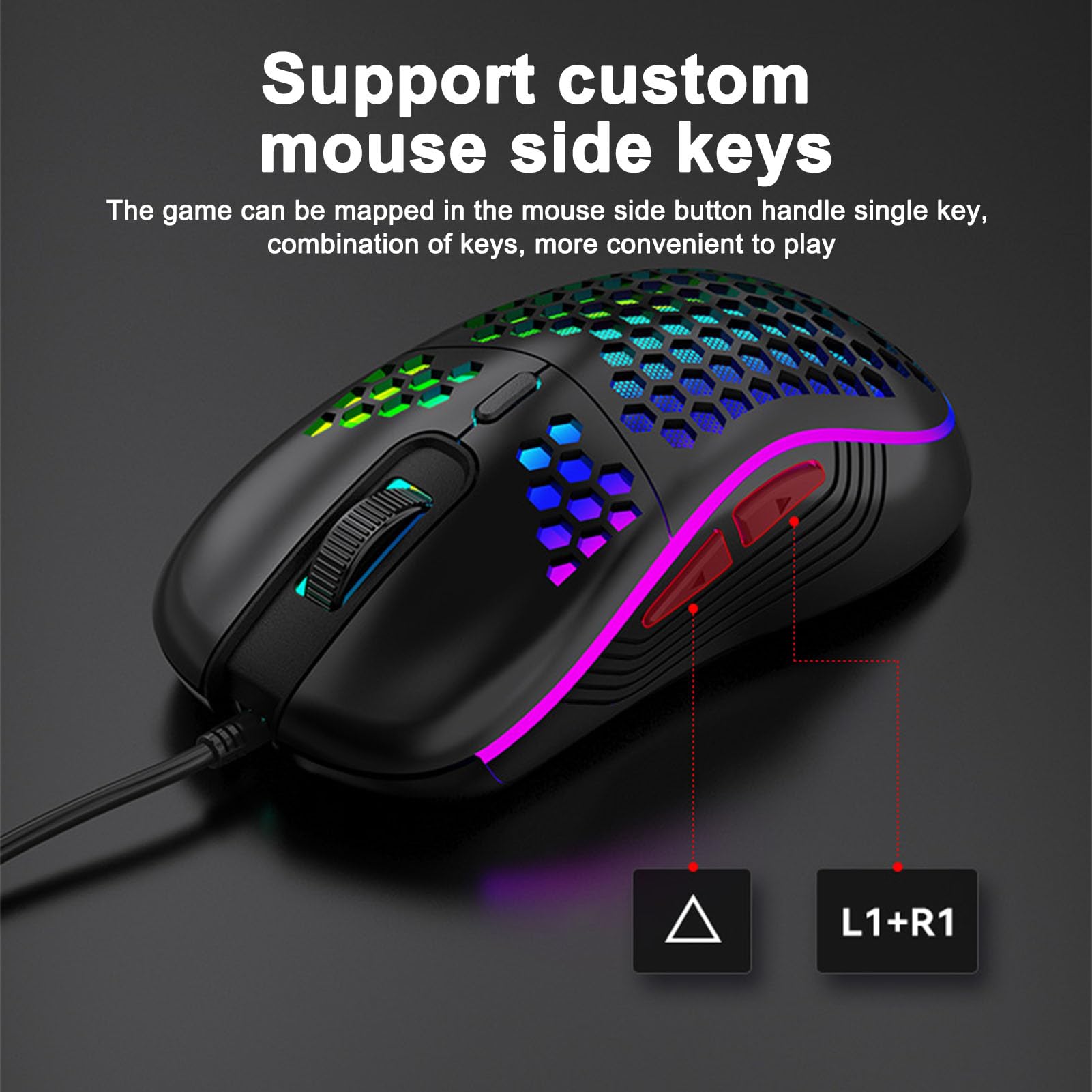 Convertitore Adattatore Mouse Tastiera per PS5Xbox, Convertitore Mouse Tastiera Stabile per Giochi Mobili con Regolazione dei Parametri in Tempo Reale, Compatibile con PS3