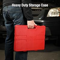 Vista 5 de SUNEX TOOLS 2698 Juego de llaves de impacto maestro SAE de 12 puntos con accionamiento de 1/2 pulgadas, 39 piezas