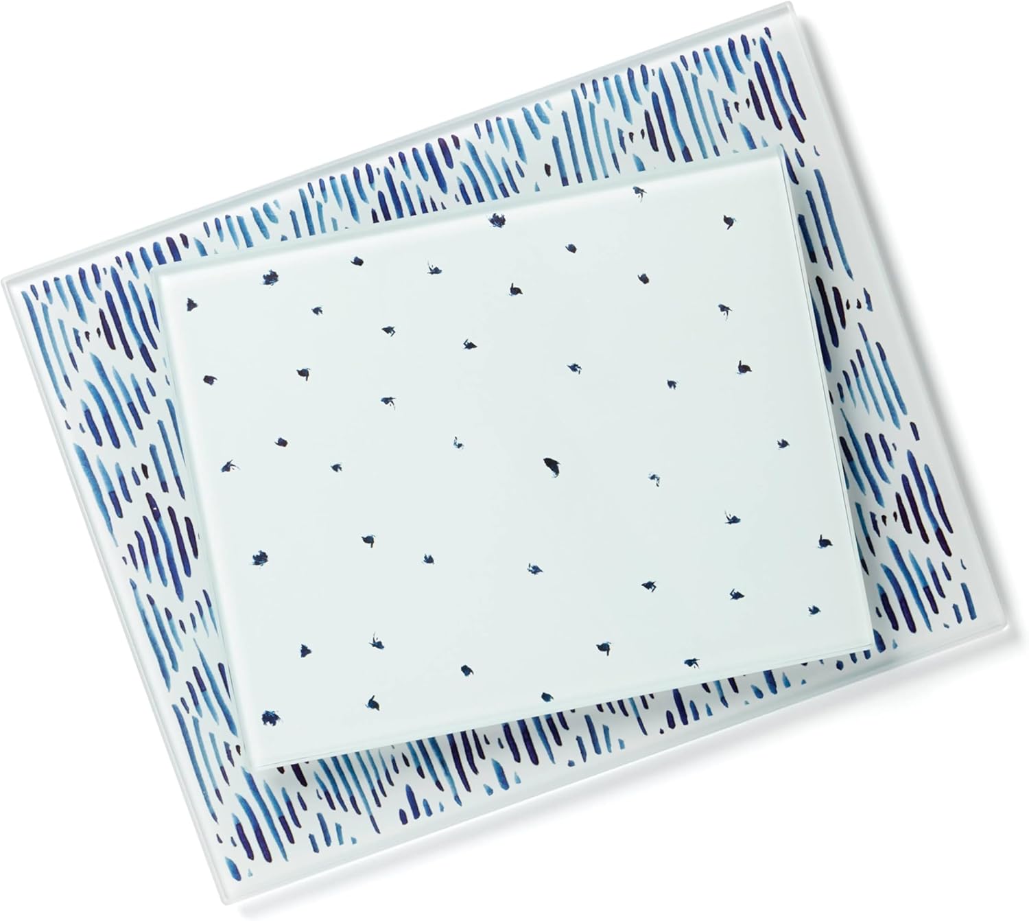 Lenox 895698 Blue Bay 2-Piece Glass Cutting Board Set