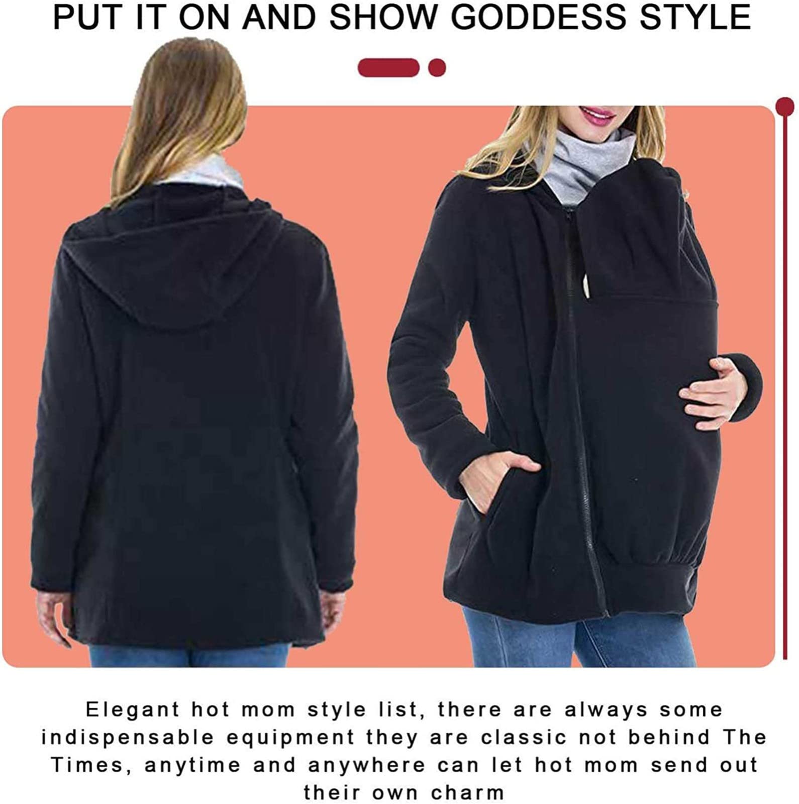 Hxoity Giacca Mamma E Bambino Giacca Premaman Invernale 3 In 1 La