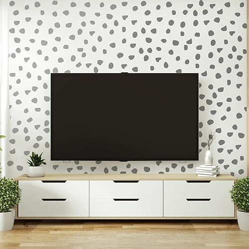 Miniatura 4 de 500 calcomanías de pared de lunares irregulares estilo bohemio, vinilo para guardería, decoración de pared, adhesivo de pared para niños, bebés,