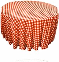 Vista 19 de Mantel redondo a cuadros 90, 96, 108 y 120, varios colores disponibles. Se vende individual (120, amarillo y blanco)