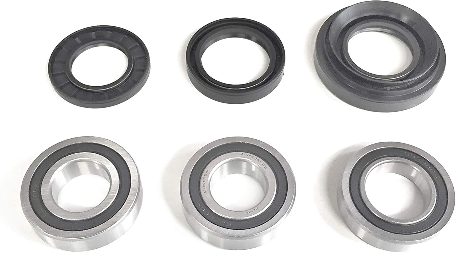 Precision Wheel Bearing Set for Honda Rancher 350 4x4 2000-2006 & Rancher 400 4x4 2004-2007, Front & Rear, Quality Tested, Exact Fit, Low Friction, Corrosion Resistant, ATVPC