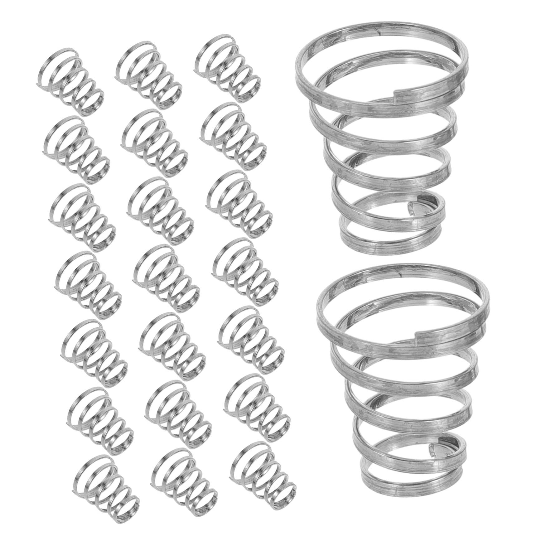 SUPVOX 30pcs Bike Wheel Skewer Spring Quick Release Spring for Road Bike 304 Stainless Steel Professional Wheel Parts