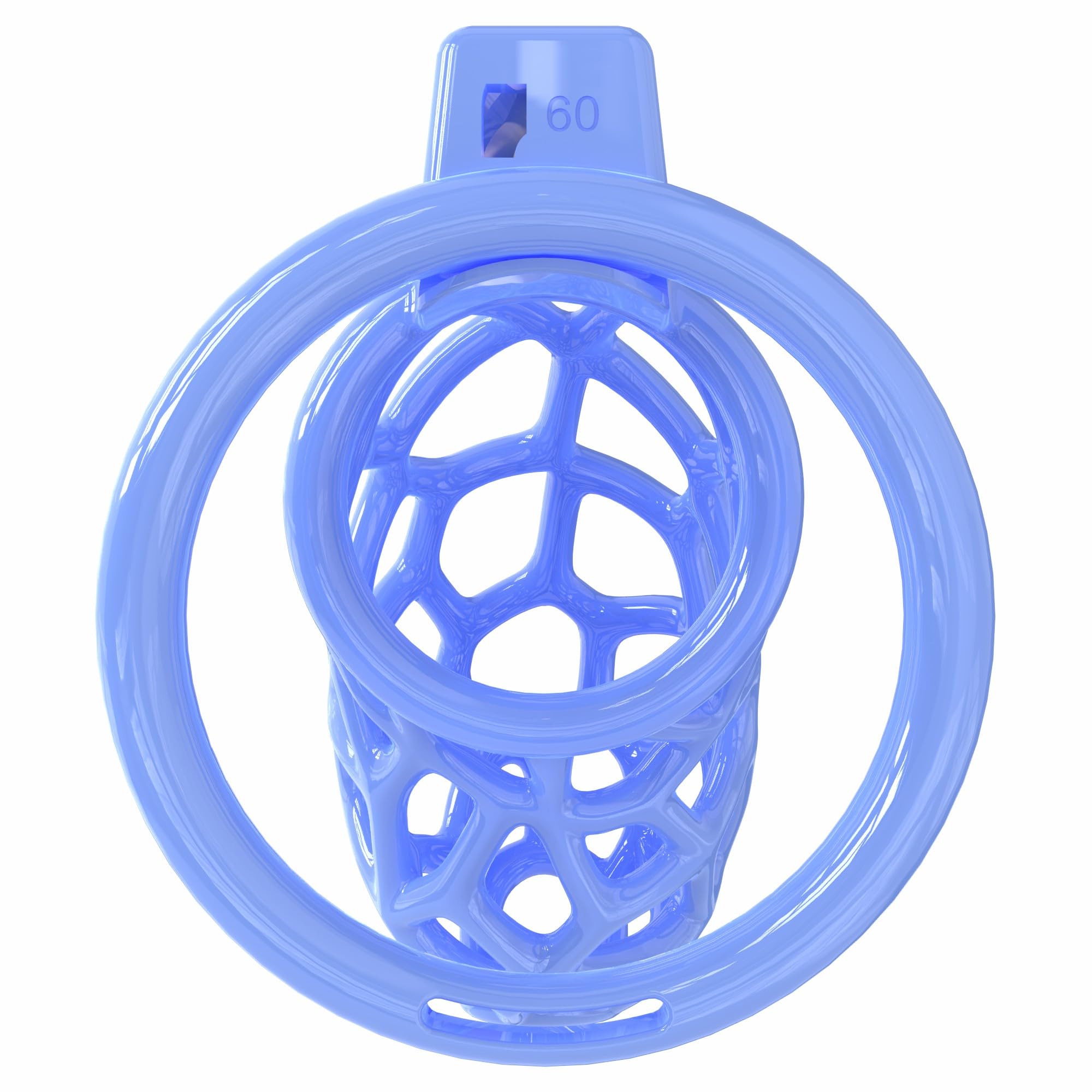 Genérico Jaula Transpirable Hueca de Nido de Abeja para Hombre, novedosa y única, con 6 Anillos fijos (40mm/44mm/48mm/52mm/56mm/60mm)-ESMA21