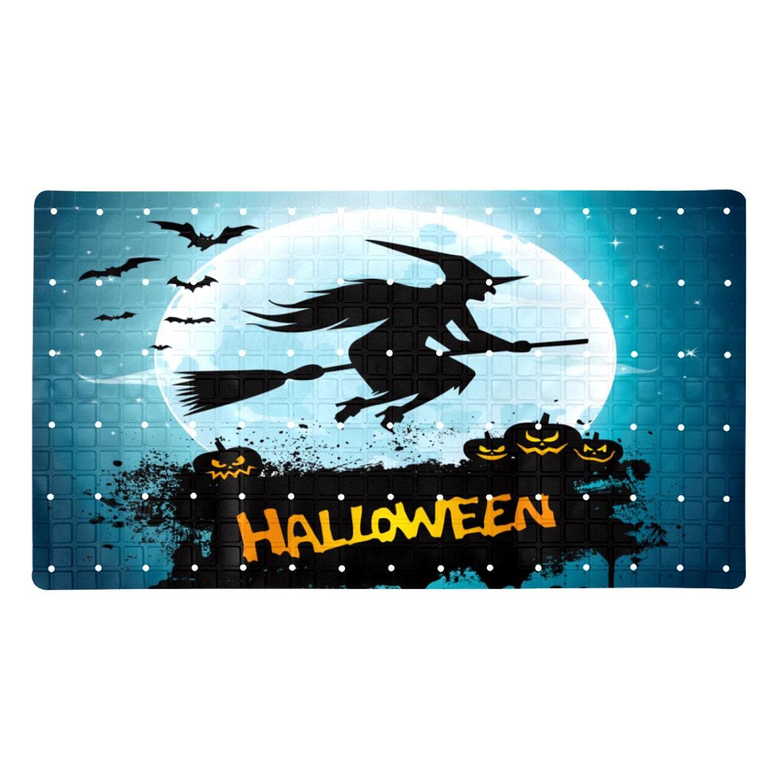 Alfombrilla de ducha con 112 ventosas de alta adherencia Witch on Hallowmas
