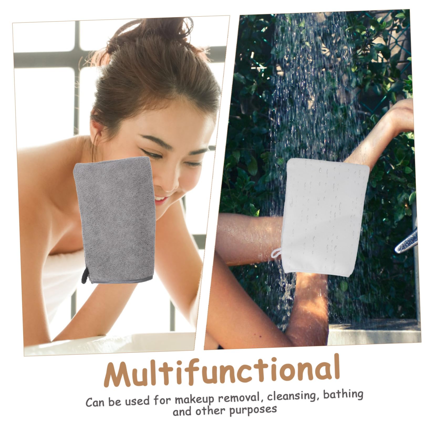 Ipetboom 6pezzi Guanto Scrub Corpo Esfoliante Guanti Doccia Esfoliante per Guanto da Bagno Salviette per Doccia Strumento Panno Scrub per Schiena Panni Esfolianti per Corpo