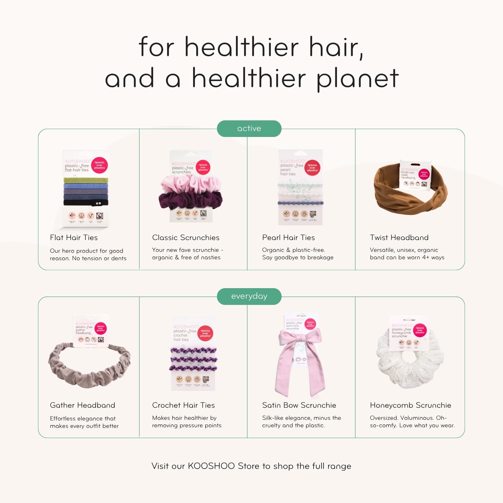 kooshoo Organic Twist – Cinta para el Pelo – la Enso Algodón orgánico, Sweat-Wicking Yoga pañuelo para la Cabeza, ética, Fabricado en EE. UU.