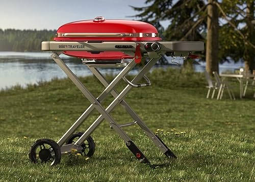 Vista 13 de Weber The Weber Traveler - Parrilla de gas portátil, color rojo Rojo -,Negro -,Azul,Sigilo