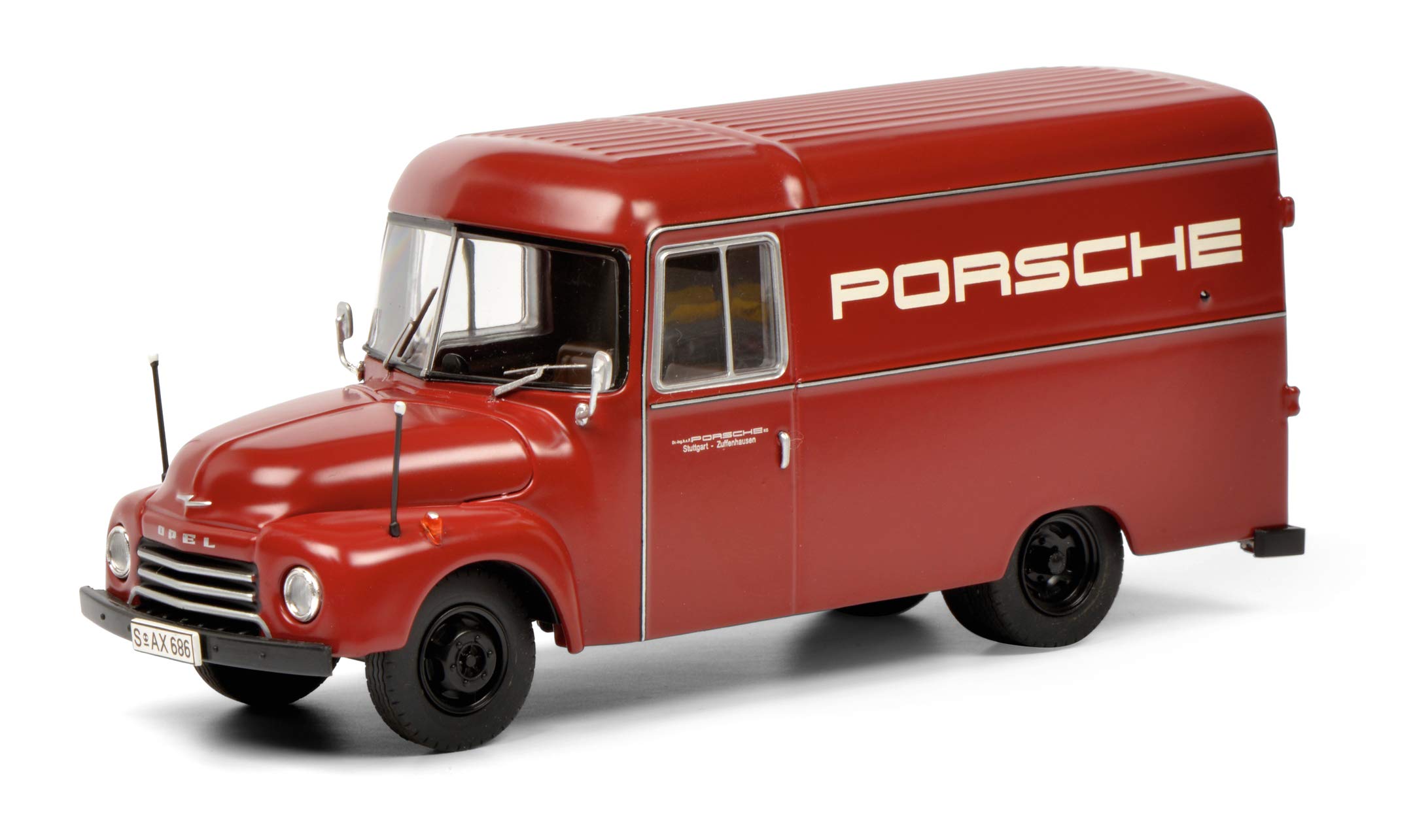 Schuco 450309200 Set Opel Blitz, Porsche 356 Coupe, Model Car, Limited Edition 750, Scale 1:43, Red/Silver - Image 3